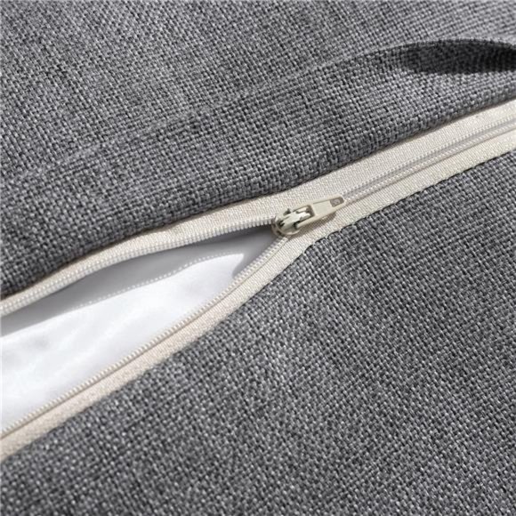 Decorative Throw Pillow Covers Cases Accent Cottage Farmhouse Decor Grey Gray - Picture 9 of 9